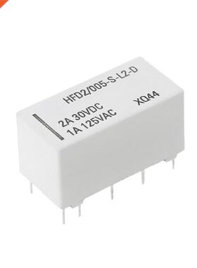 5V Coil Bistable Latching Relay DPDT 2A 30VDC 1A 125VAC HFD2