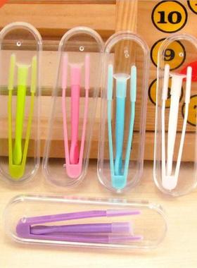 1 Set Color Contact Lens Case Box Tweezers and Suction Stick