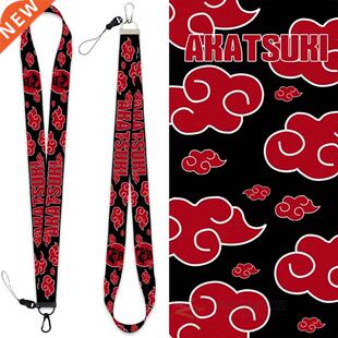 Anime Naruto Lanyard Naruto Shippuden Akatsuki Red Cloud Bad
