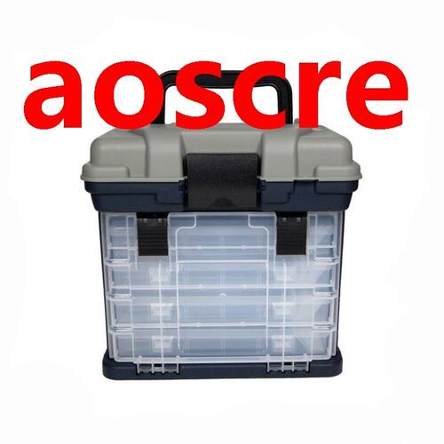 1 Pcs 26*16*26cm 4 Layer PP+ABS Fishing Tackle Box High Qual