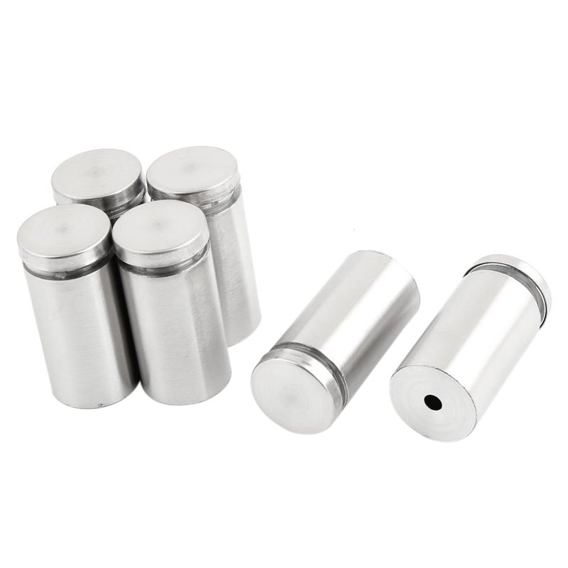 6 Pcs 25mm x 50mm Frameless Standoff Clamp for Glass