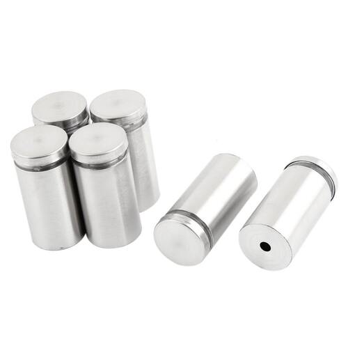 6 Pcs 25mm x 50mm Frameless Standoff Clamp for Glass