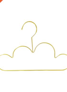 10Pcs Hangers Non Slip Metal Toddlers Clothes Hanger Golden