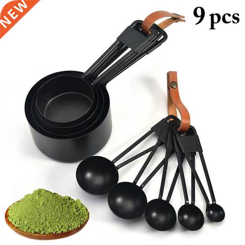 9pcs Measuring Spoons and Cup Set Stainless Steel Measuring