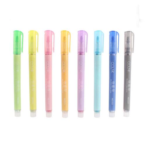 Glitter Marker Pen Double-line Draw Marker Fluorescent Color
