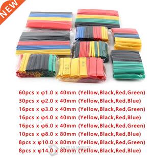 *164pcs/Set Heat Shrink Tube Heat Shrinkage Polyolefin Shrin