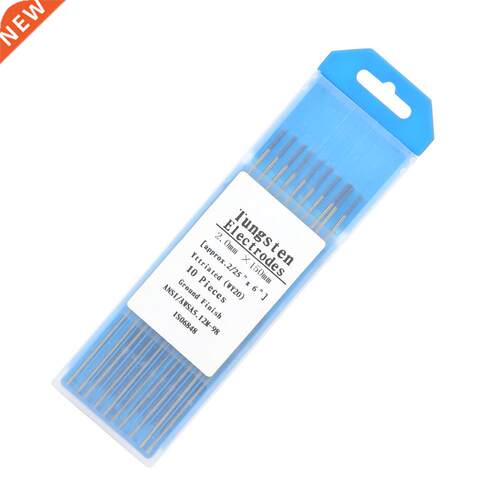10 pcs Yttrium Tungsten Electrodes WY20 Blue Tip for Tig Wel