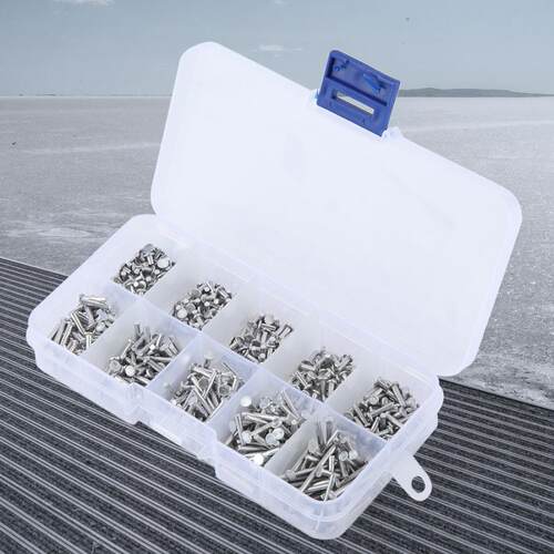 500pcs M2 Flat Head Aluminum Rivets Flat Head Solid Rivet 3m