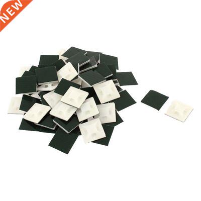 60Pcs 20mmx20mmx5mm Self-Adhesive Cable Wire Tie Mount Clip