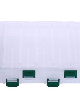 10 Compartment Double Layer Transparent Plastic Case Fishing