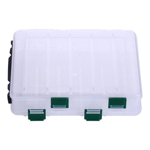10 Compartment Double Layer Transparent Plastic Case Fishing