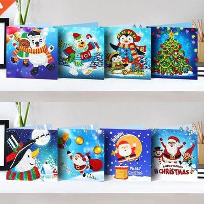 4/6/8/12pcs Chrstmas Theme Handmade Cards  Specal S