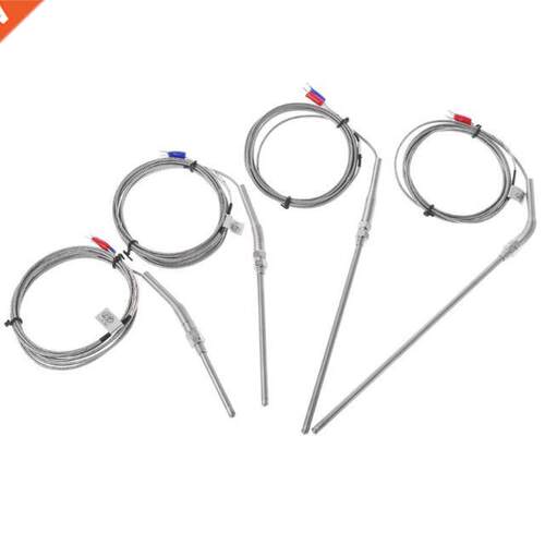 2M Cable Wire K Type Thermocouple Probe Length 50mm/100mm/15