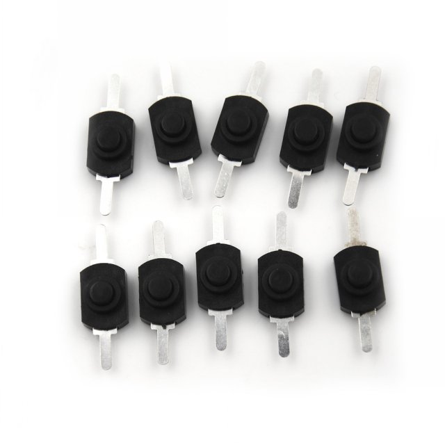 10pcs/lot 12*8MM DC 30V 1A Black On Off Mini Push Button Swi