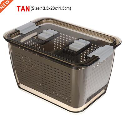 Drain Sealed Box Refrigerator Crisper Debris Fridge Storage