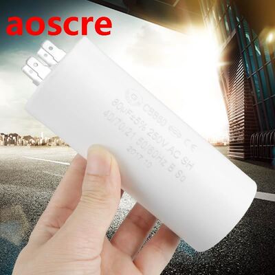 CBB60 Run Capacitor Cylinder Shaped Motor Capacitor Lead Mot