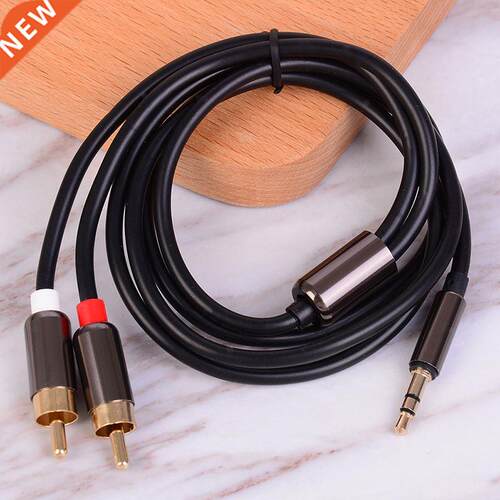 3.5mm Male To 2RCA Male Cable Dual Y Audio Headset Jack Spl