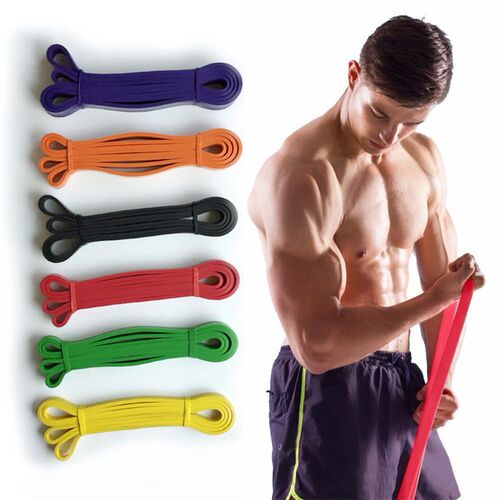Fitness Rubber Bands Resistance Band Unisex 208Cm Yoga Elast