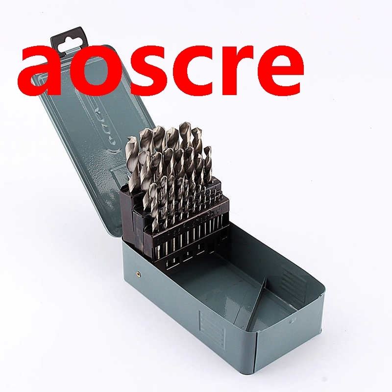 Professional 25pc HSS Metal Drill Bit Set Metric 1mm - 13mm