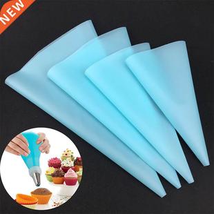 4PCS Confectionery Bag Silicone Icing Piping Cream Pastry No