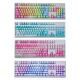 Color Backlight Matching Keycaps Mech 104Pcs Replacement PBT