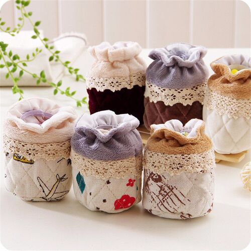 4PCS Lace Cloth Furniture Table Feet Pad Anti Scratch Table
