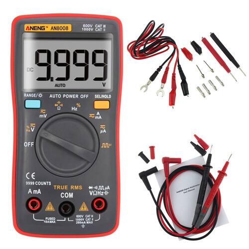 AN8008 Digital Multimeter 9999 Counts Measuring Instruments