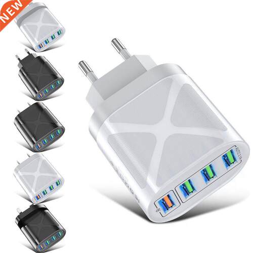 USB Charger 3A 4 Ports Quick Charge Universal Wall Mobile Ph