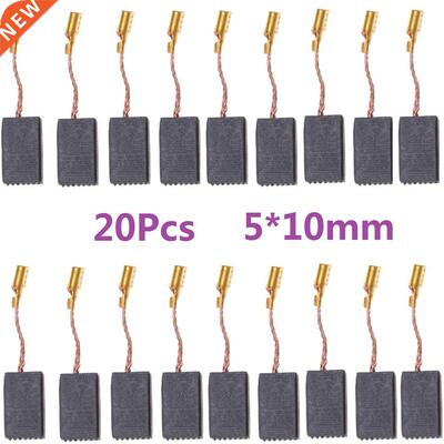20Pcs Carbon Brushes 5*10*15mm For Electric Motors Bosch 125