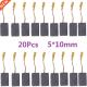 For 125 Brushes Bosch Motors Electric 15mm Carbon 20Pcs