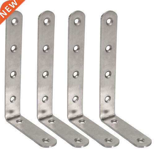 4X 125X75mm L Shape Stainless Steel Shelf Corner Brace Angle
