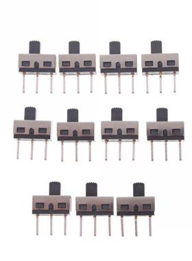 10Pcs SS12D10 toggle switch 3Pins stright feet 1P2T hndle