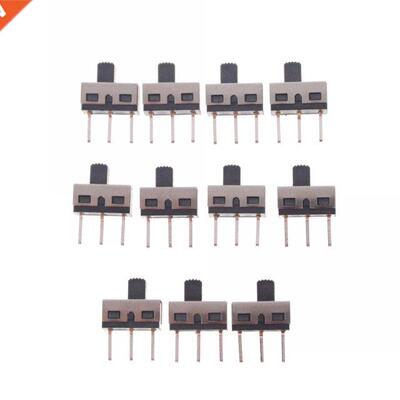 10Pcs SS12D10 toggle switch 3Pins stright feet 1P2T hndle