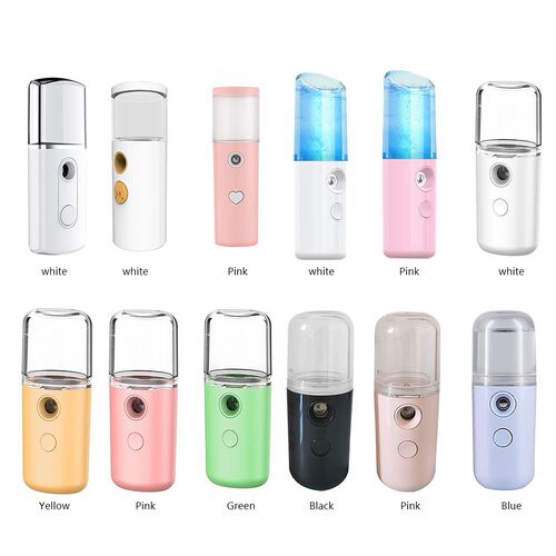 30ml Mini Nano Facial Sprayer USB Nebulizer Face Steamer Hum