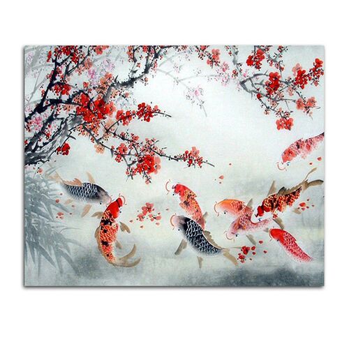 Diamond Painting Chinese Style Koi Carp Fish Diy Diamond