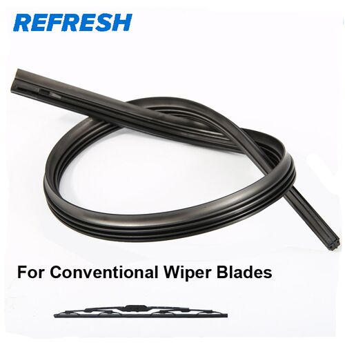 2 pcs  Wiper Refill Rubber for Frame Traditional Wiper Blade