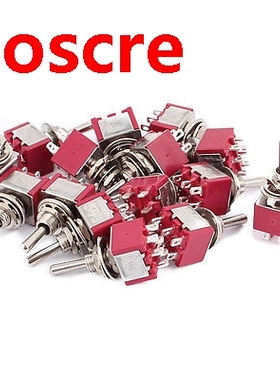 15 Pcs 250VAC 2A 125VAC 5A 6 Terminals DPDT ON/OFF/ON Moment