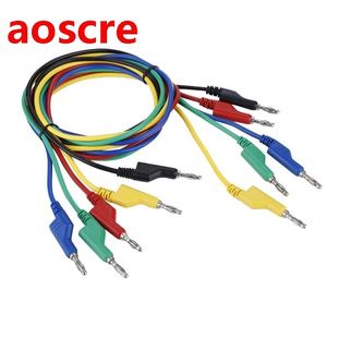 5pcs P106 High Voltage Double Headed 1M 4mm Banana Plug Cab