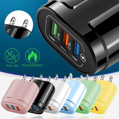 USB Chging Head 3 Port Macon Portable Wall Chging For
