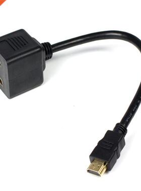 Full HD HDMI Male To 2x HDMI Female Splitter Adapter Cable f