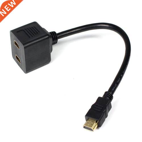 Full HD HDMI Male To 2x HDMI Female Splitter Adapter Cable f