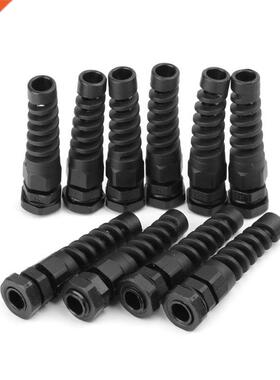 10Pcs/Set Waterproof M12 PG7 Cable Connectors Spiral Strain