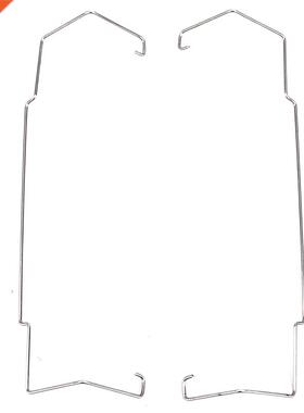 1Par 12CM Computer CPU Coolng Fan Clp Steel Wre Fastener