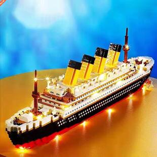 3800pcs 1860pcs RMS Titanic 3D Cruise Ship Boat Model Buildi