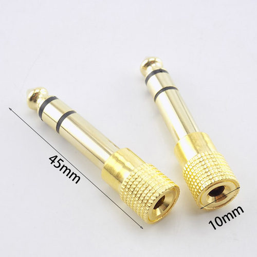1pcs 3.5mm Male to 6.5mm Female Jack Connector Stereo Headph