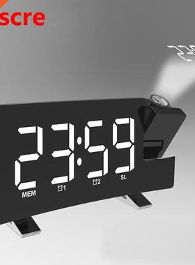 Projection Alarm Clock Digital Ceiling Display 180 Degree Pr