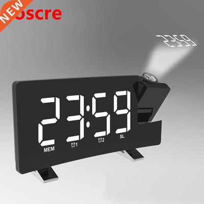 Projection Alarm Clock Digital Ceiling Display 180 Degree Pr