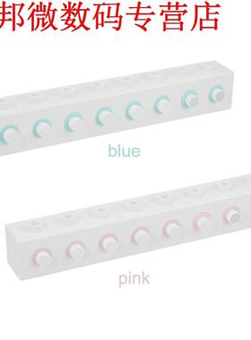Innovatieve DIY Assembleren Bouwstenen Patroon Haken Roze/Bl