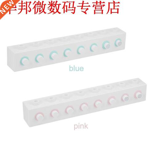 Innovatieve DIY Assembleren Bouwstenen Patroon Haken Roze/Bl