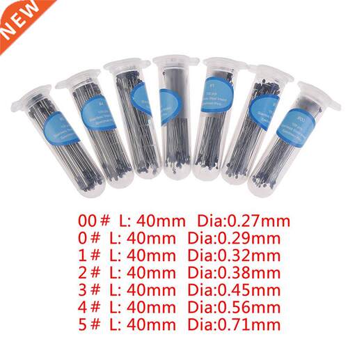 100PCS Insect Pins Specimen Needle Stainless Steel with Plas